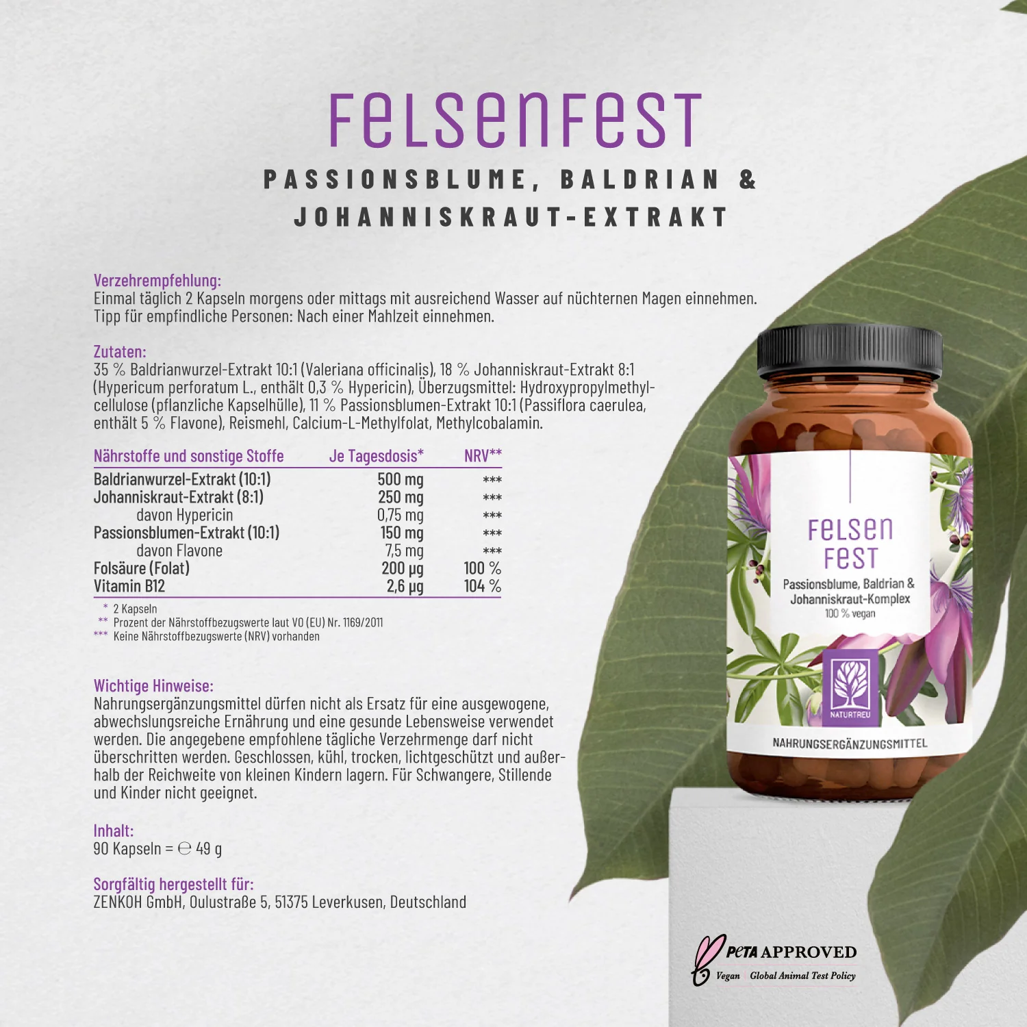 Felsenfest: Johanniskraut Baldrian Passionsblume Komplex - Image 9