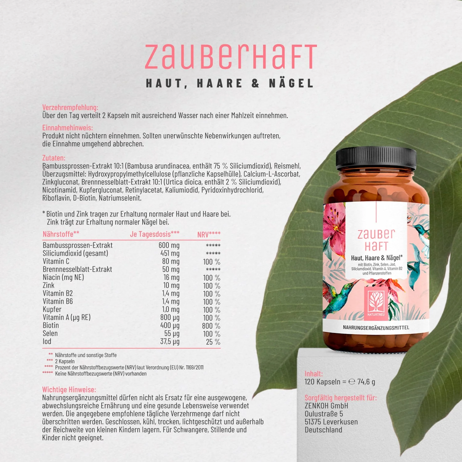 Glanz und Balance Paket: Eisen- und Beauty-Komplex mit Q10, Hyaluron uvm. - Image 9