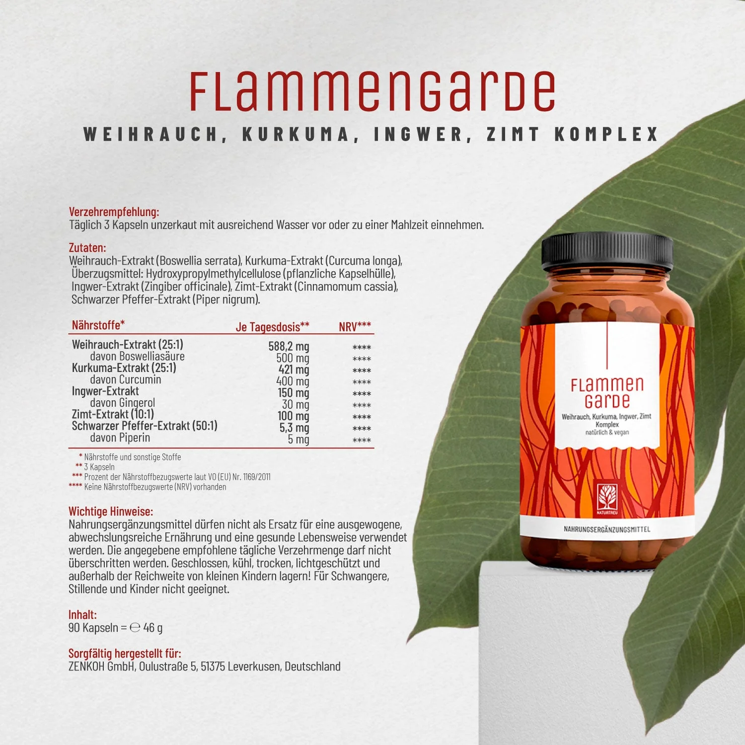 Flammengarde Kraftreserve Paket: Kurkuma, Weihrauch Komplex & Magnesium - Image 8