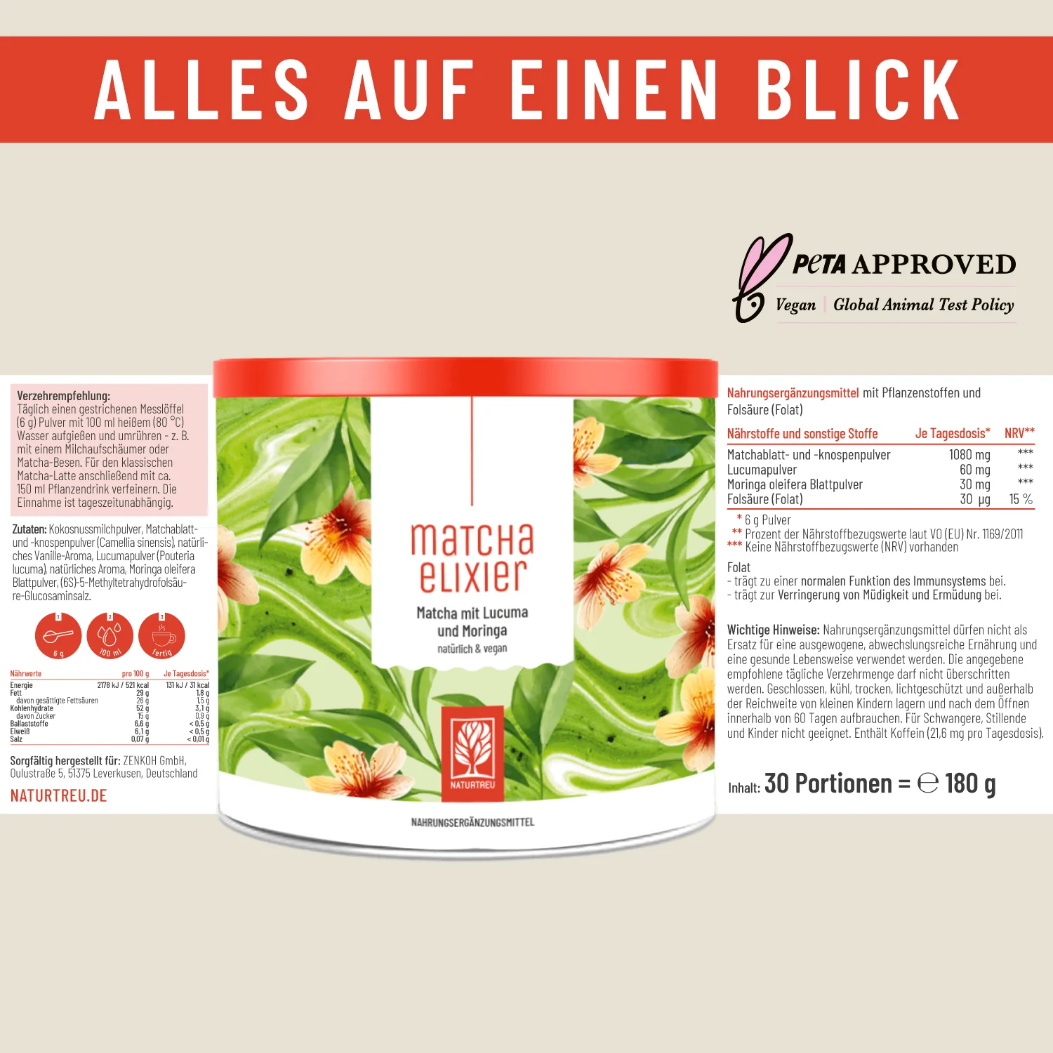 Matchaelixier: Matcha mit Lucuma und Moringa - Image 10