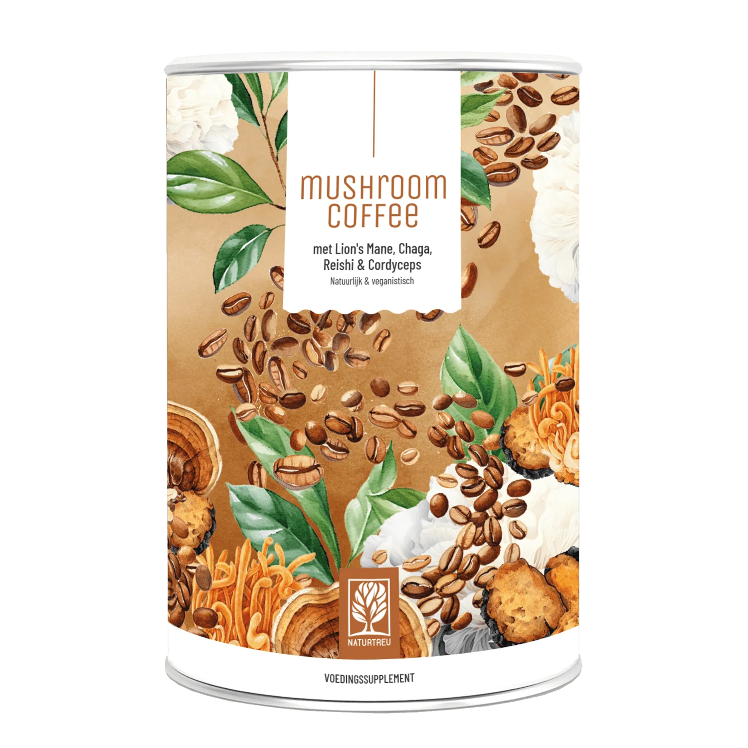 Mushroom Coffee met lion´s mane, chaga, reishi & cordyceps