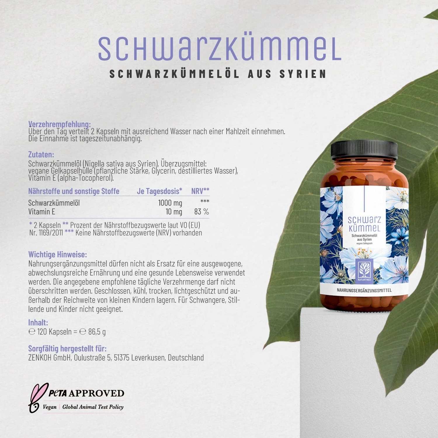 Reingefühl-Paket: Bio-Chlorella & -Spirulina, MSM & Schwarzkümmelöl - Image 11