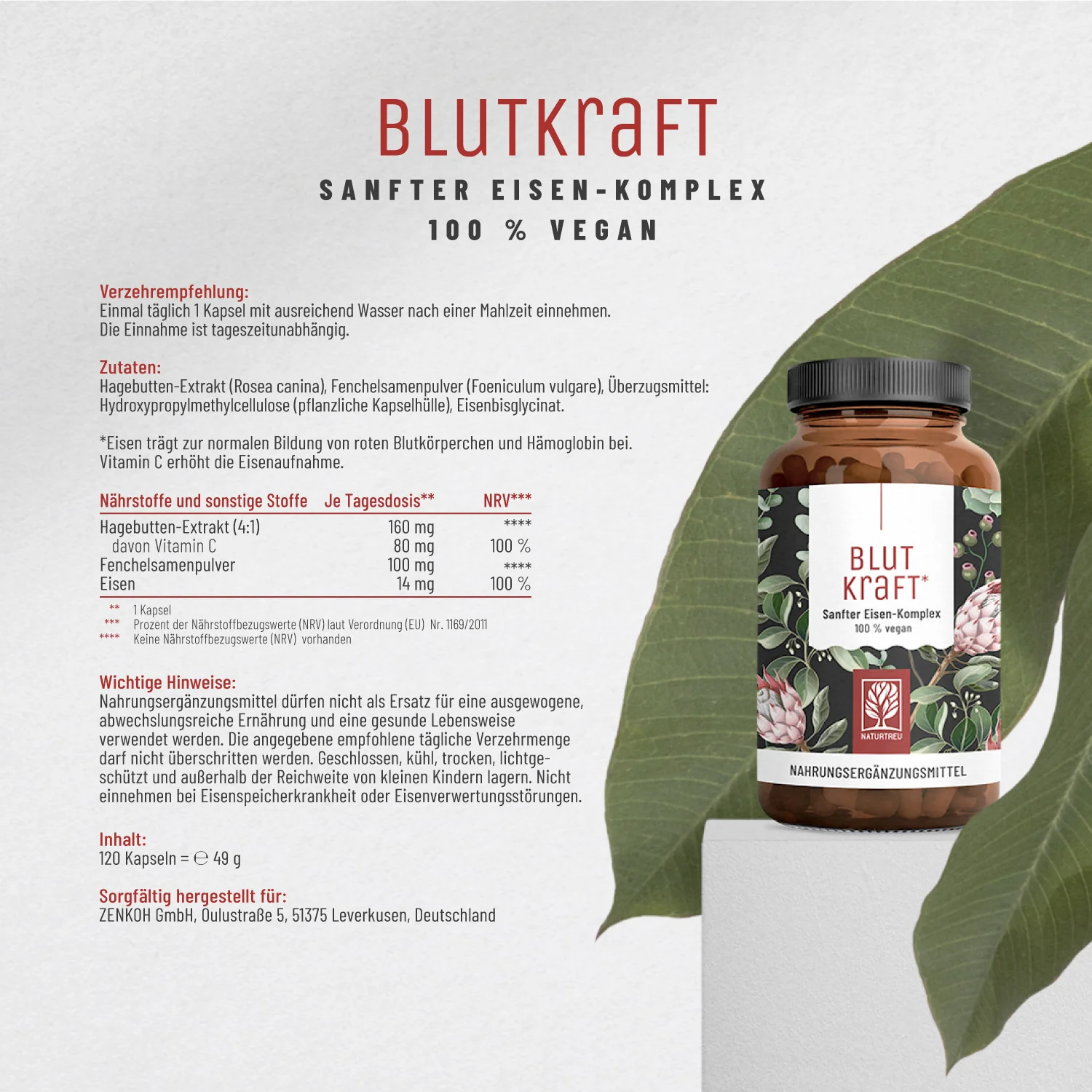 Blutkraft: Eisen-Komplex mit Fenchel & Cofaktoren - Image 10