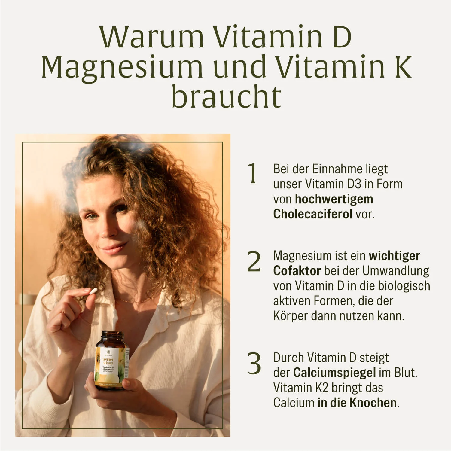 Sonnenschatz: Veganes Vitamin D3 5.000 I.E. mit K2 & Magnesium (5 Tage Depot) - Image 7