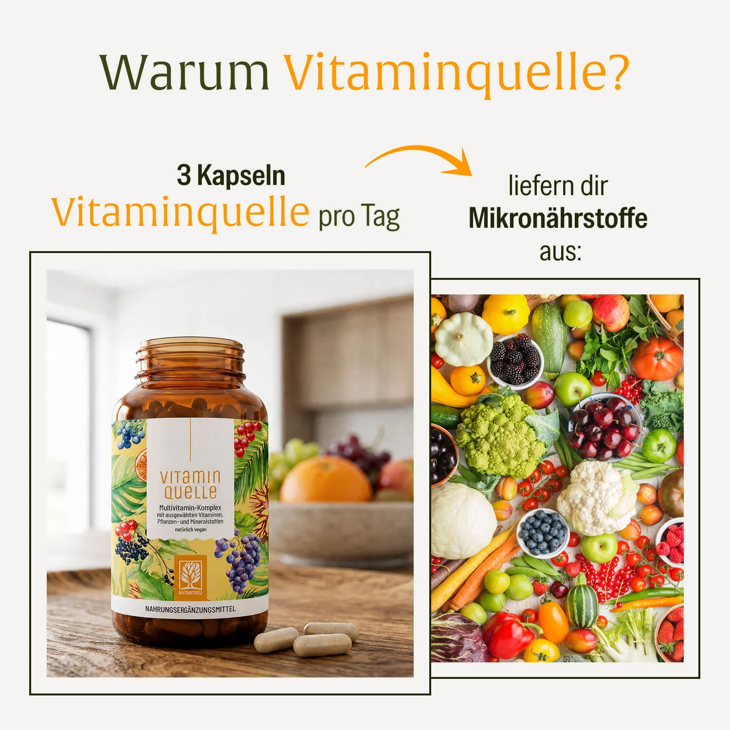 Vitaminquelle: Multivitamin-Komplex mit ausgewählten Vitaminen, Pflanzen- und Mineralstoffen - Image 8