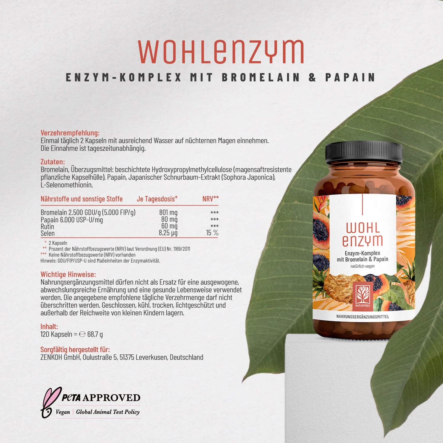 Wohlenzym - Enzym-Komplex mit Bromelain & Papain - Image 11