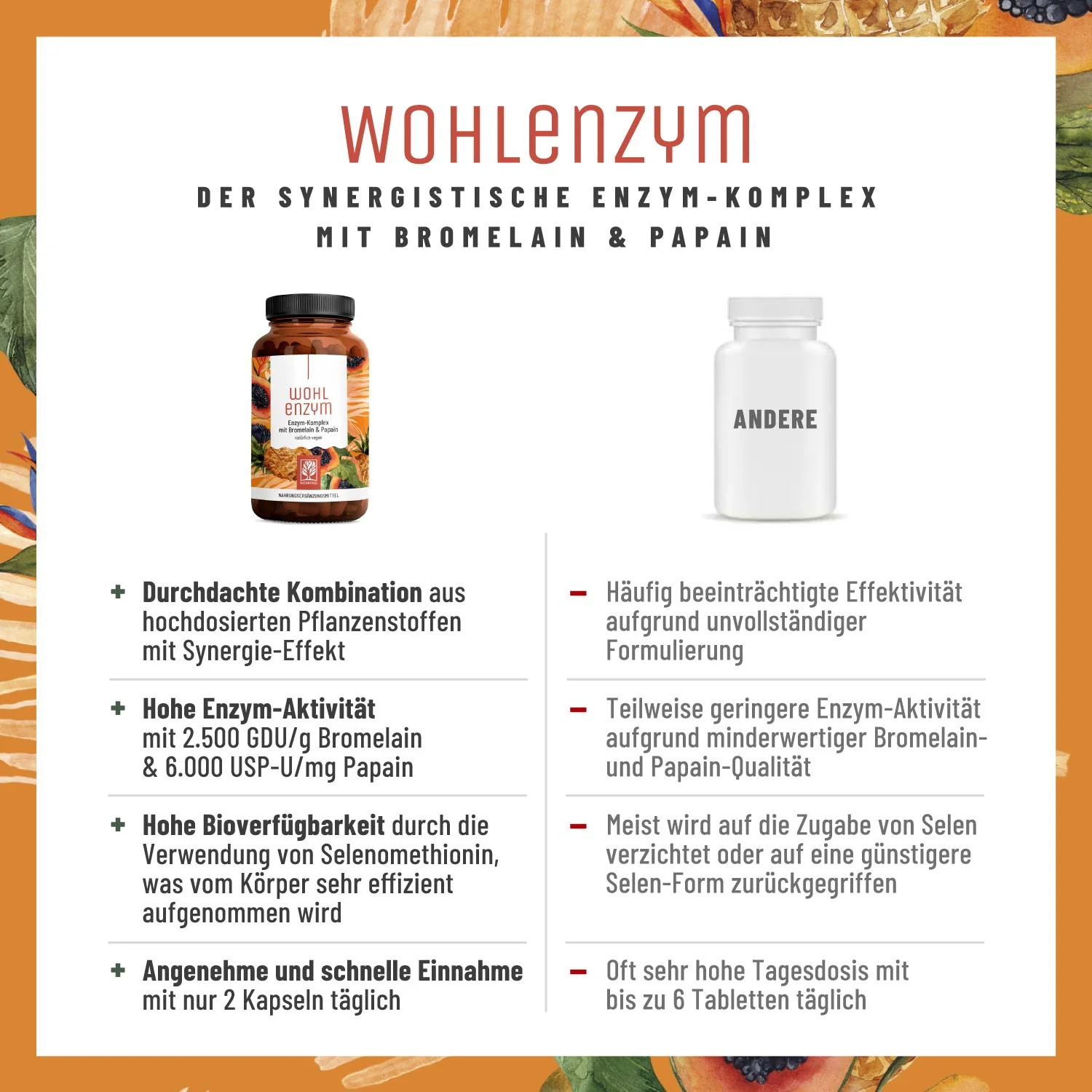 Wohlenzym - Enzym-Komplex mit Bromelain & Papain - Image 5